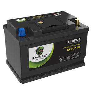 2022 Jeep Grand Cherokee L V8 5.7L Replacement Car Battery BCI Group 48 Lithium LiFePO4 Automotive Powertex Battery