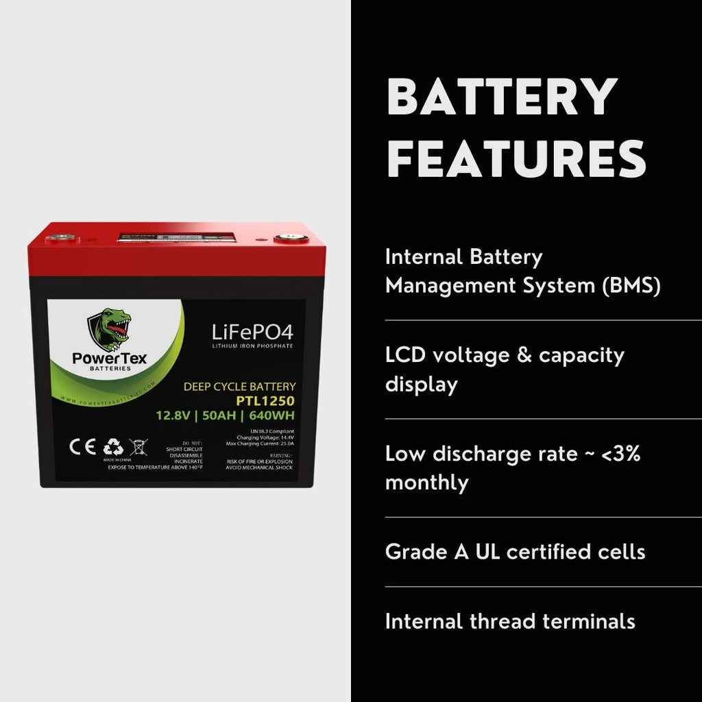Batterie TECHPOWER Energy+12V 50Ah/420A TECHPOWER - Batterie TECHPOWER