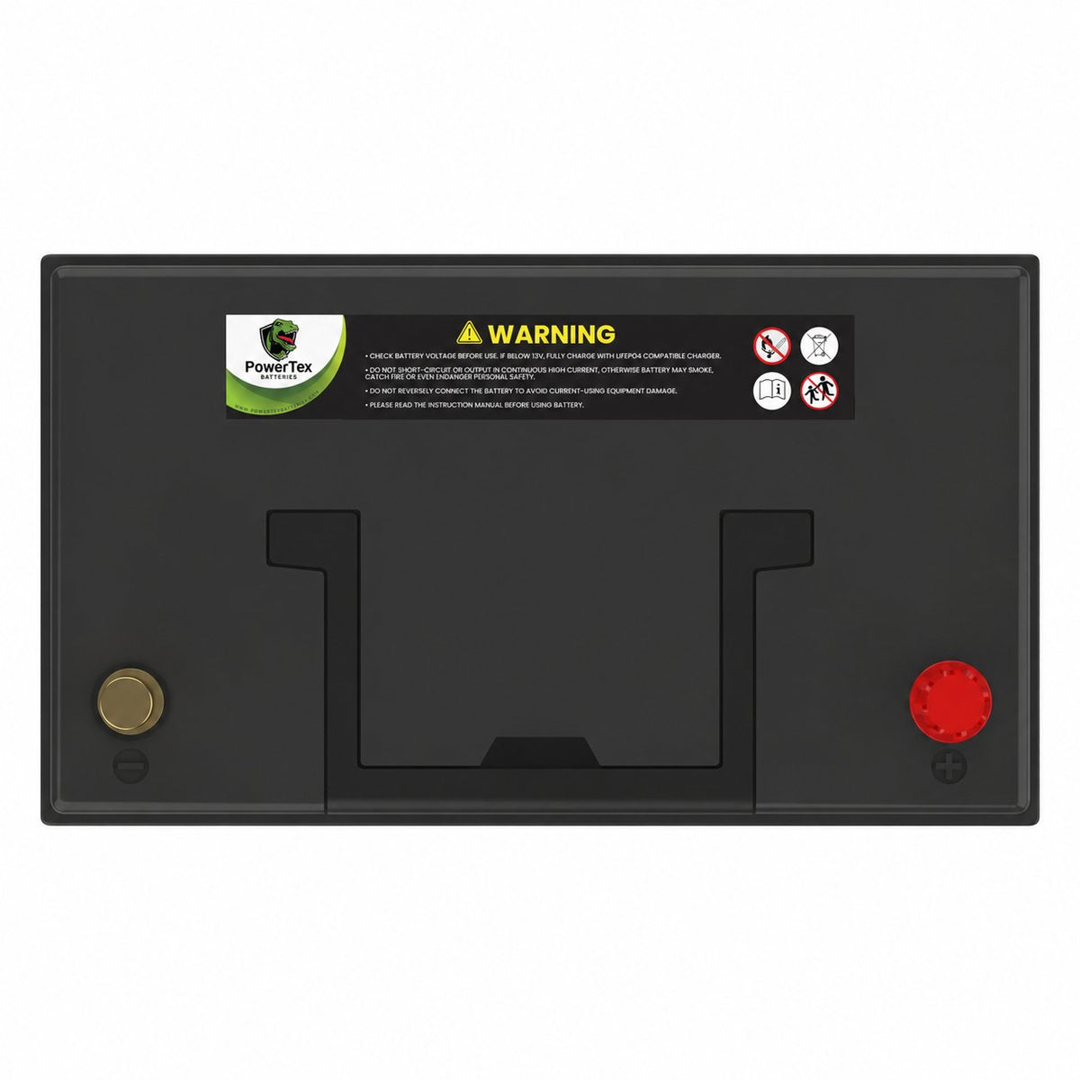 PowerTex Group 27 LiFePO4 automotive battery — product detail view