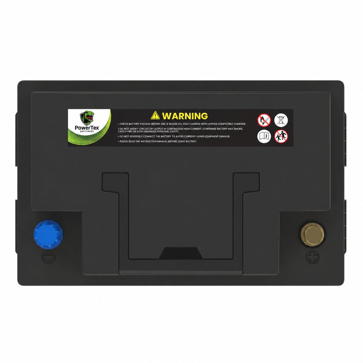 PowerTex Group T6 LiFePO4 automotive battery — alternate product view