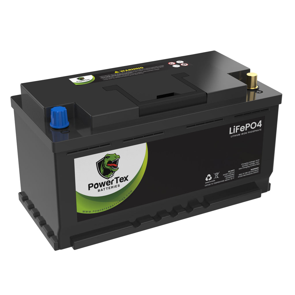 PowerTex Batteries LiFePO4 12V 60Ah Marine Cranking Lithium Battery