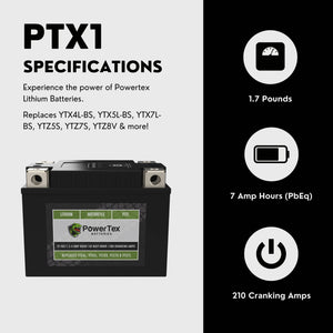 2016 Yamaha YZF-R1, M, S Replacement Motorcycle Battery YTZ7S Lithium LiFePO4 Powersport Battery