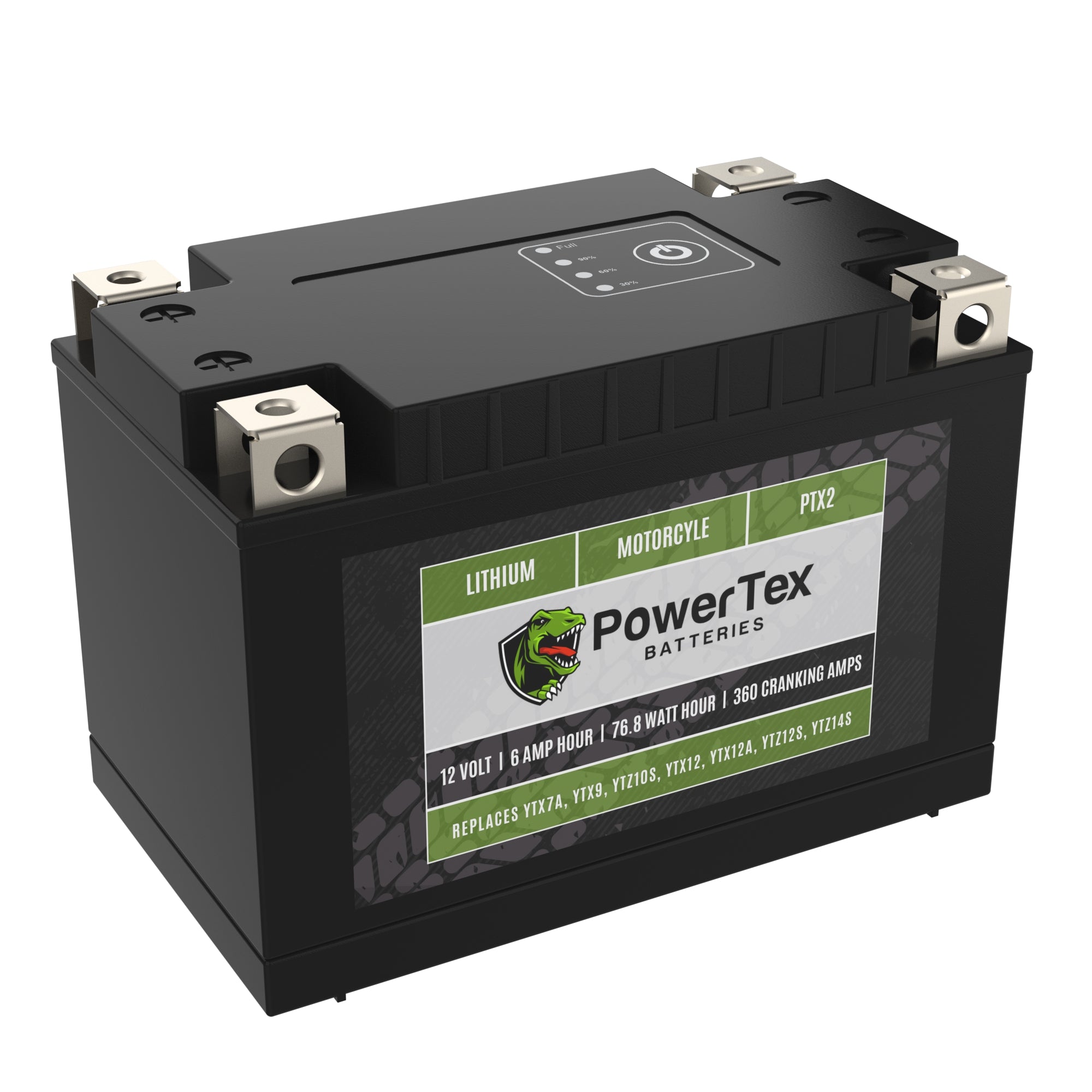 PowerTex Batteries YTX9-BS LiFePO4 Lithium Iron Phosphate Motorcycle Battery