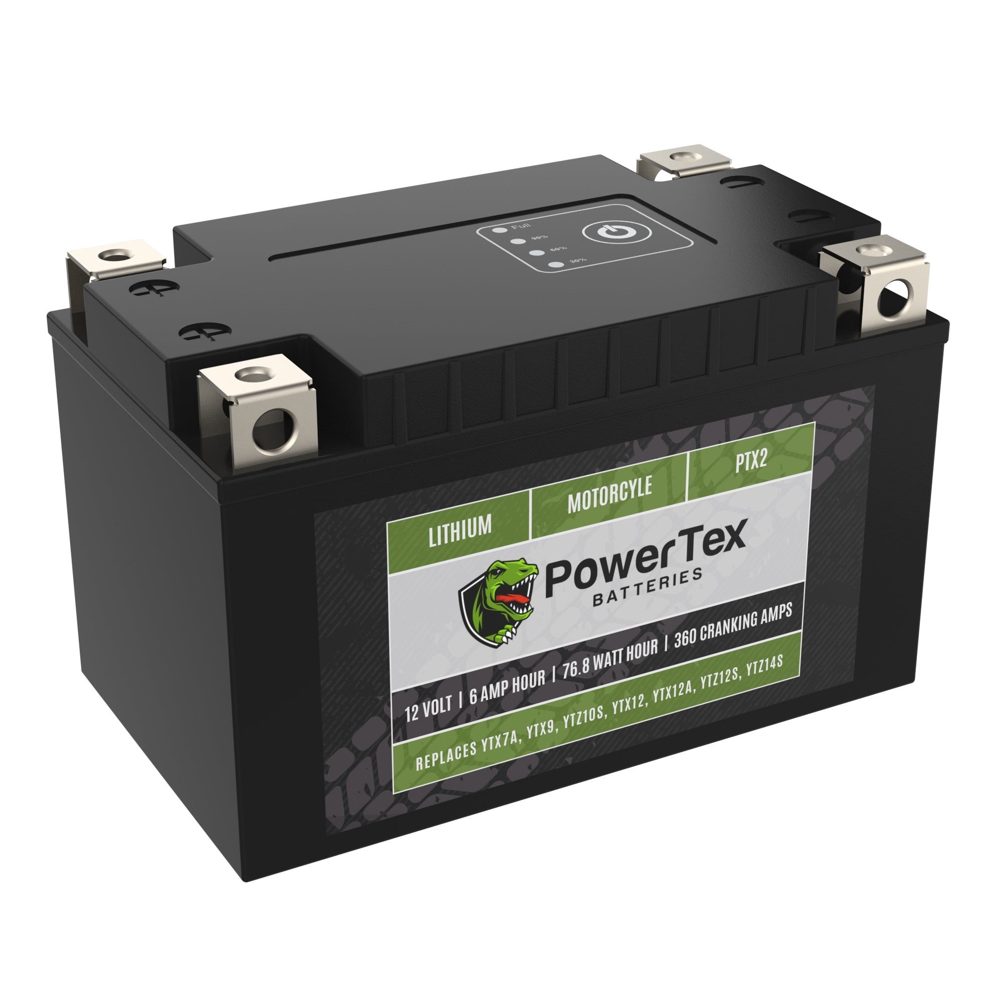 PowerTex PTX2 Lithium Powersports Battery