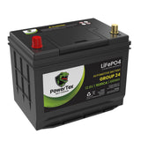 PowerTex Batteries Group 24 Lithium Ion LiFePO4 Automotive Battery Battery PowerTex Batteries