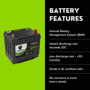 2006 Kia Rio Car Battery BCI Group 35 / Q85 Lithium LiFePO4 Automotive Battery