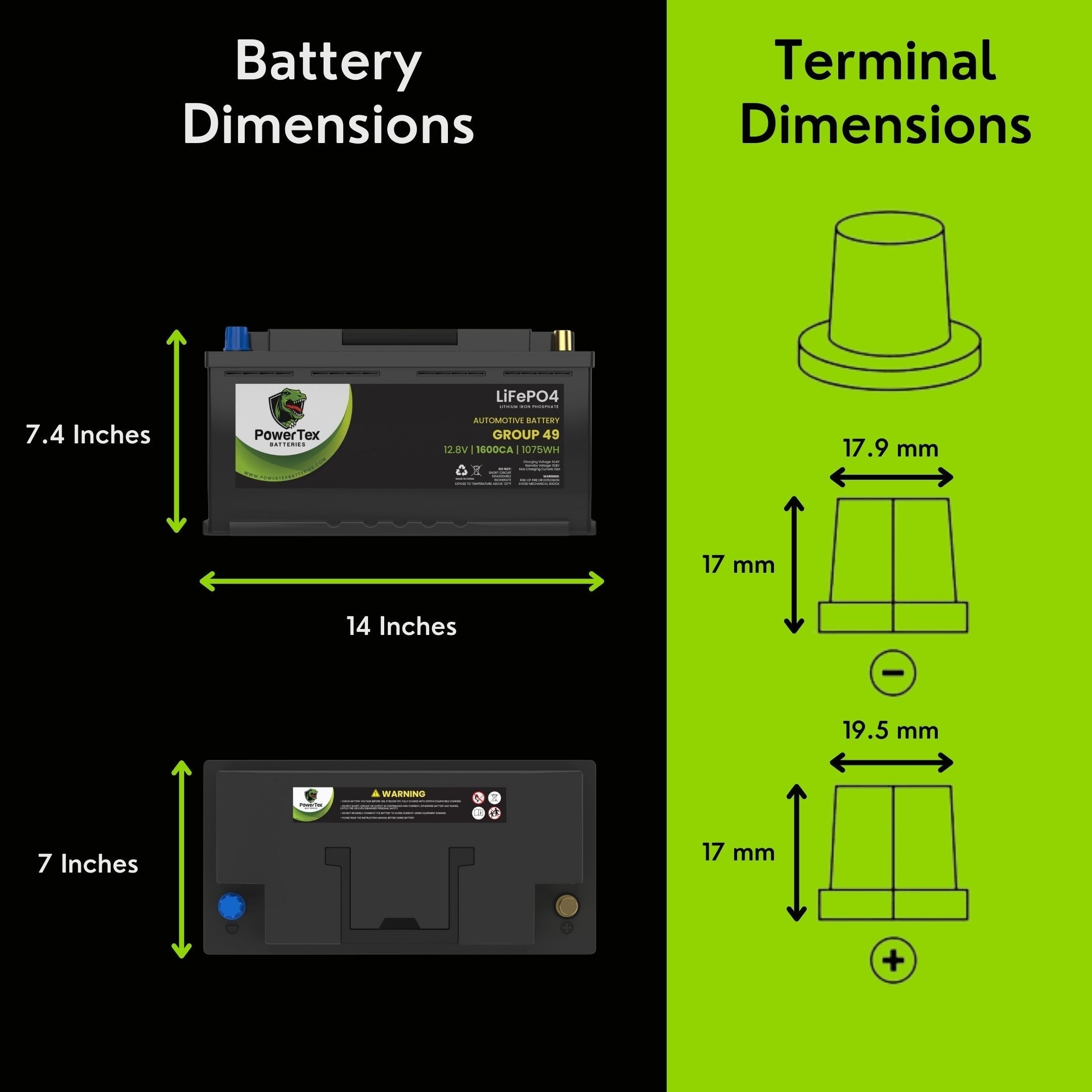 2015 Aston Martin Vanquish Car Batteries BCI Group 49 / H8 Lithium LiFePO4 Automotive Battery