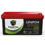 PowerTex Batteries 12V 150Ah Lithium Ion LiFePO4 Rechargeable Battery Battery PowerTex Batteries 