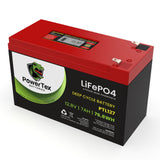 PowerTex Batteries 12V 7Ah Lithium Ion LiFePO4 Rechargeable Battery Battery PowerTex Batteries 