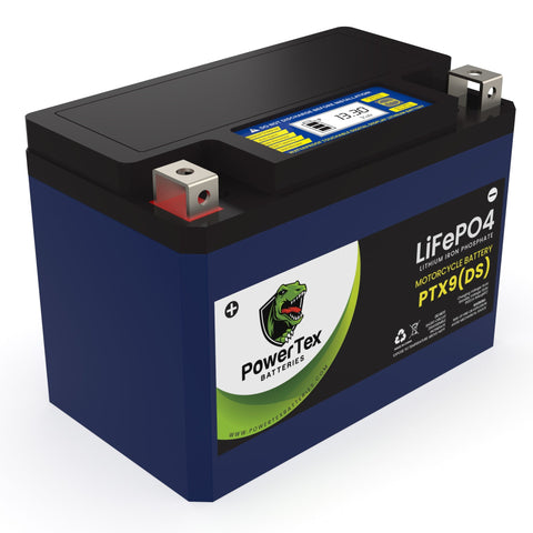 PowerTex YTX9-BS LiFePO4 Lithium Iron Phosphate Motorcycle Battery –  PowerTex Batteries