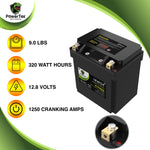 PowerTex Batteries YTX30HL Lithium Ion LiFePO4 Motorcycle Battery