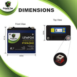 PowerTex Batteries YTX5L Lithium Ion LiFePO4 Motorcycle Battery Battery YTX5L-BS Replacement 