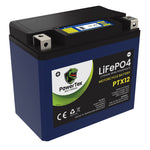 Powertex Batteries YTX12-BS Lithium Iron Phosphate LiFePO4 LFP Powersport Morotcycle PTX12 Battery