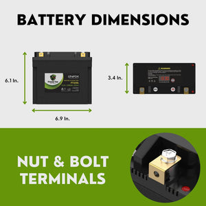  Lithium Iron Phosphate Battery Replacement YTX20L-BS LiFePO4 For Motorcyle