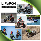 PowerTex Batteries YTX4L-BS PTX4L Lithium Iron Phosphate LiFePO4 LFP Motorcycle Rechargeable Battery