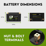2010 Flyscooters II Bello 150 Lithium Iron Phosphate Battery Replacement YTX7A-BS LiFePO4 For Motorcyle