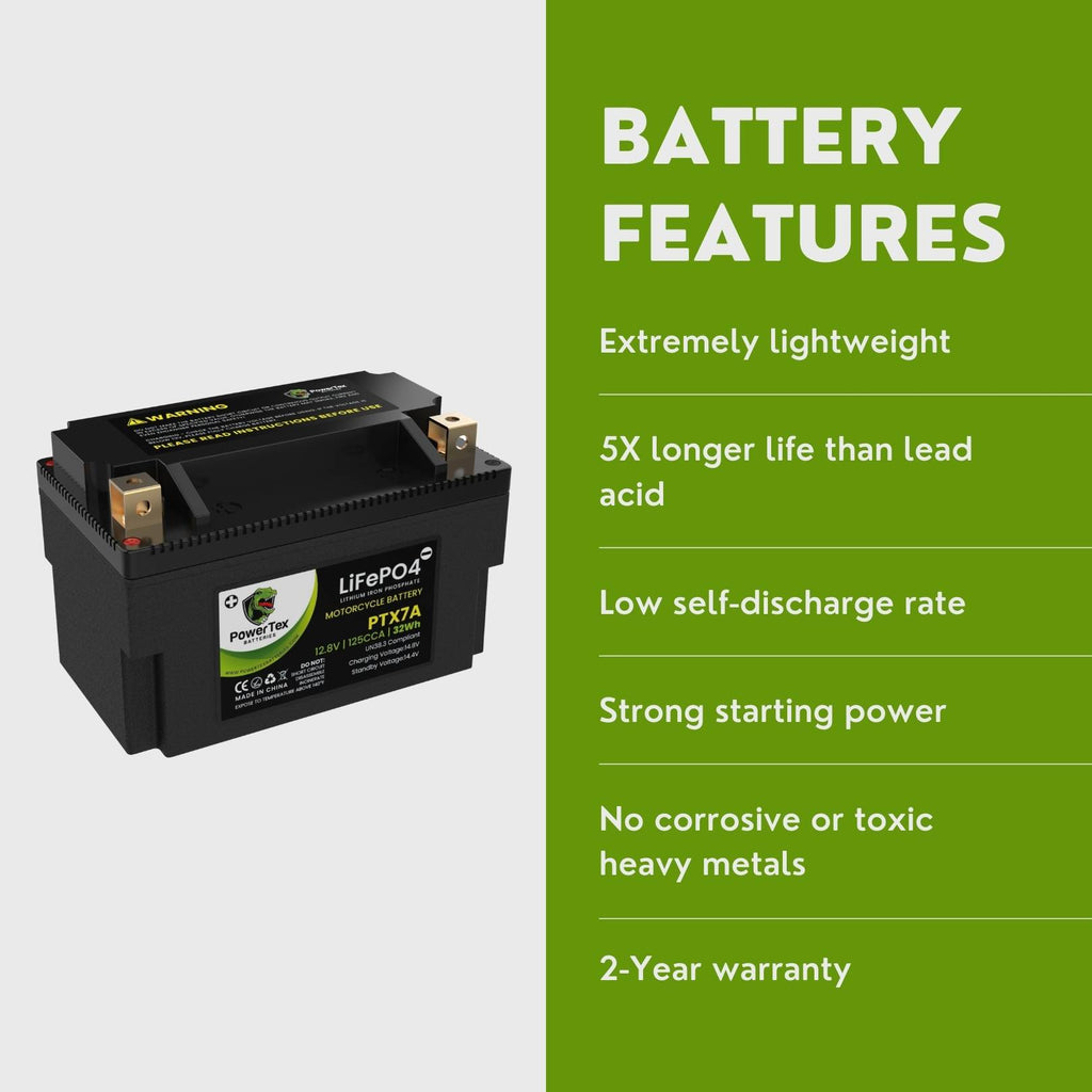 2016 KYMCO Agility 50 Lithium Iron Phosphate Battery Replacement YTX7A-BS LiFePO4 For Motorcyle