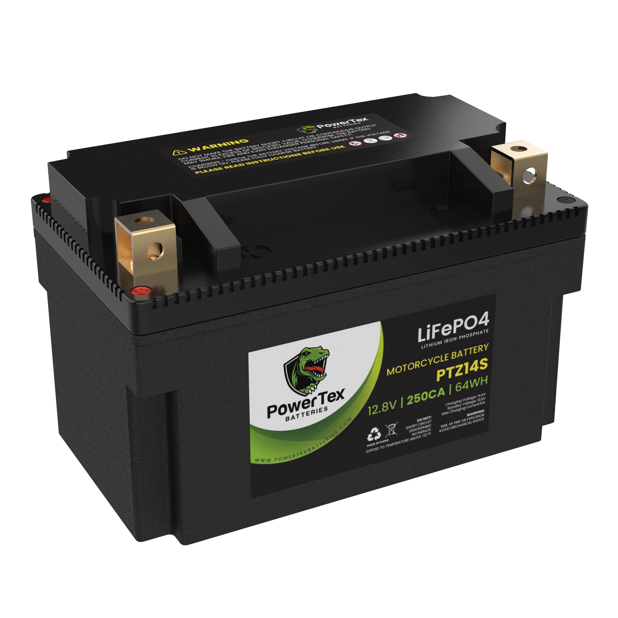 Powertex Batteries YTZ14S LiFePO4 lithium iron phosphate replacement motorcycle powersport battery