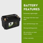 Powertex Batteries YTZ14S LiFePO4 lithium iron phosphate replacement motorcycle powersport battery
