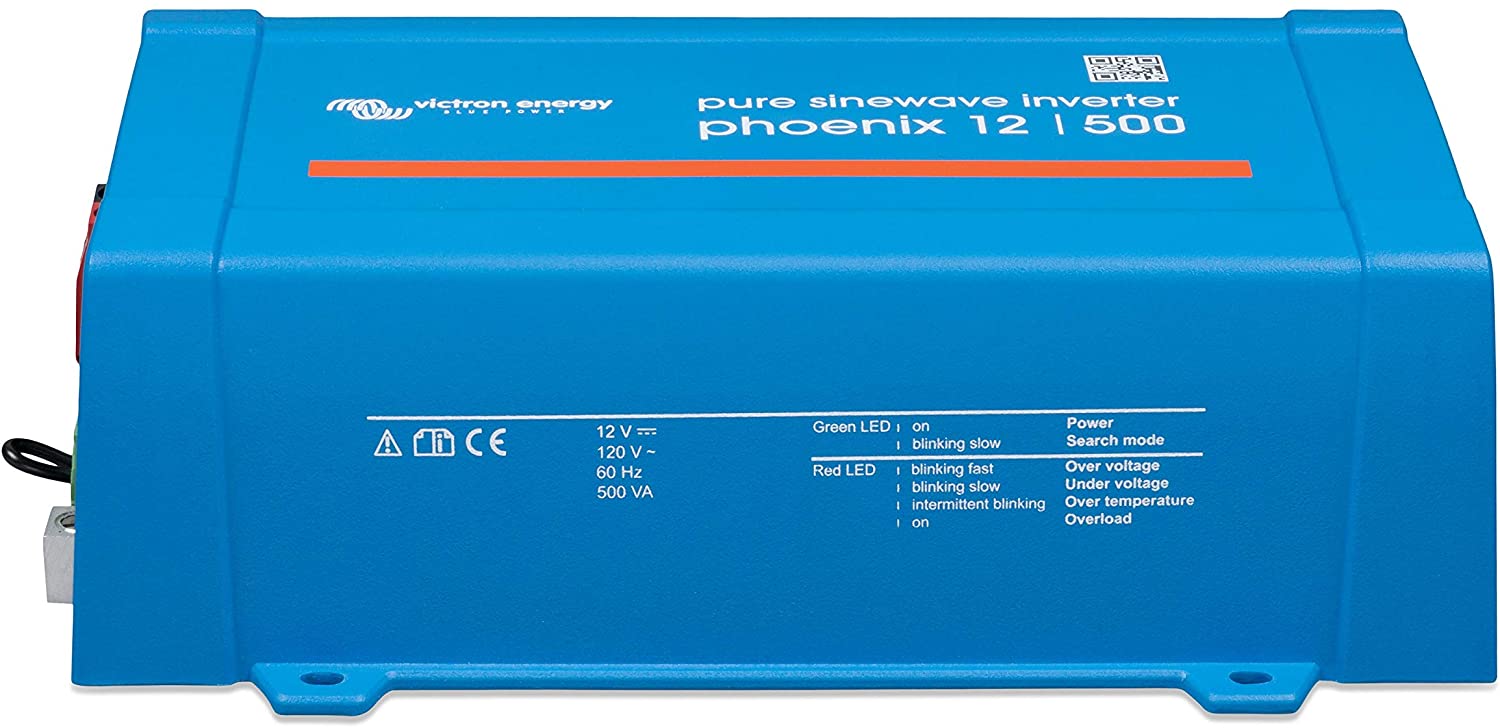 Victron Energy Phoenix Pure Sine Wave Inverter VE.Direct 500VA 12 Volt 120V AC Inverter Victron Energy 